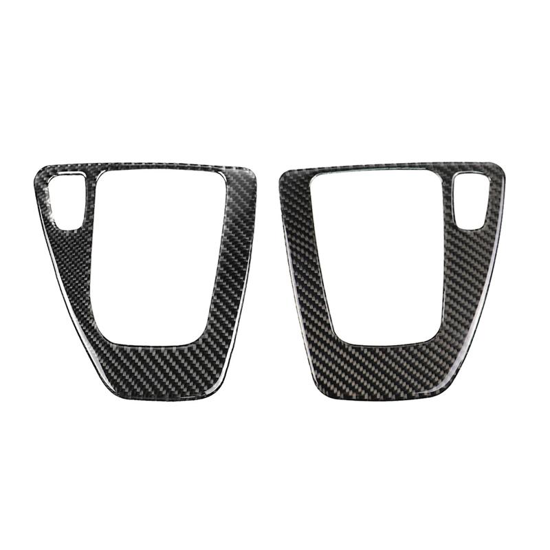 Car Gear Shift Panel Knob Cover Carbon Fiber Auto Box Interior Stickers For BMW E90 E92 E93 3 Series 2005-2012 New