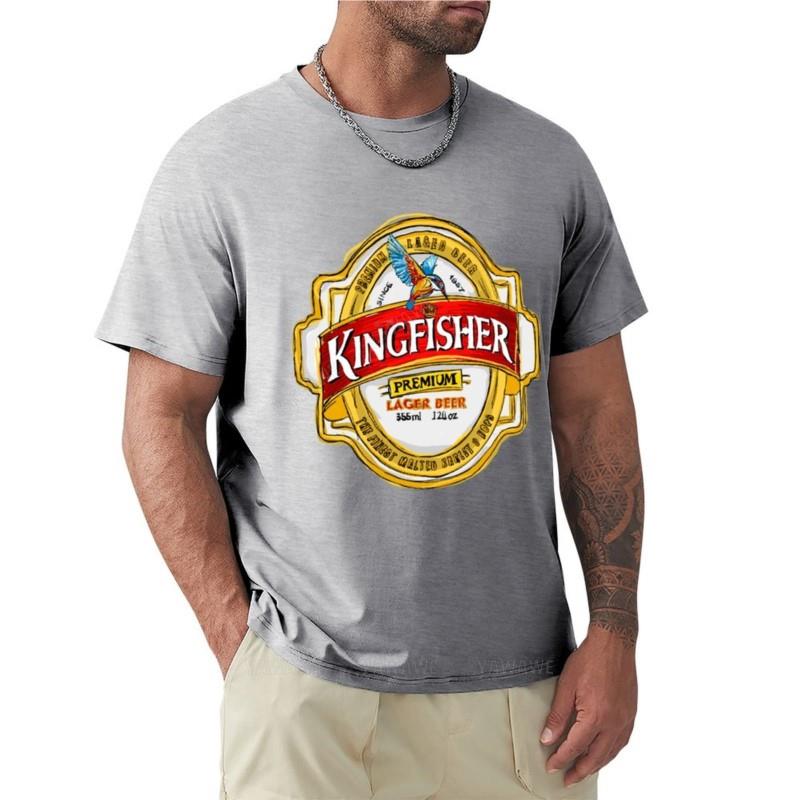 Men Tshirt Brand Tops Summer Kingfisher Lager POP TShirt Funny T Shirt Boys Animal Print Shirt Tshirts Man Funny T Shirts