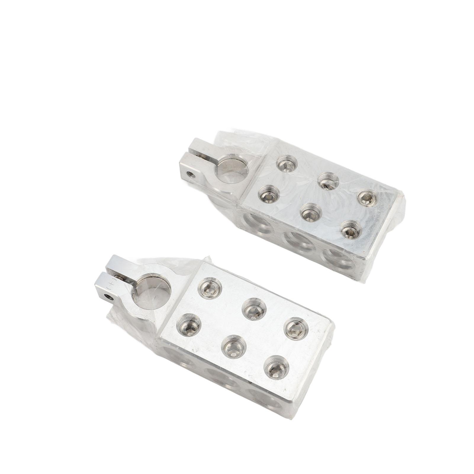 

2 Pcs 6 Way Battery Terminal Positive and Negative Aluminum Alloy Compact Universal Fit Battery