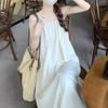 Beach skirt super fairy seaside vacation wind sweet suspender skirt lazy dress women's summer design long dress skirt