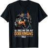 T Shirt All Dogs Are Cool But Dobermans Rule - Dog Lover Pet Trainer T-Shirt Unisex T-Shirt