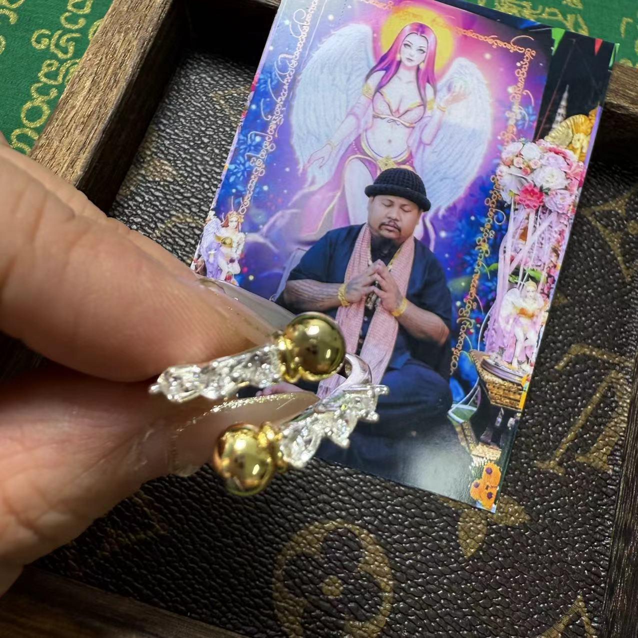 Authentic Ajarn Jao Khwan Thai Magic Scepter Ring Tai Xin Yuan