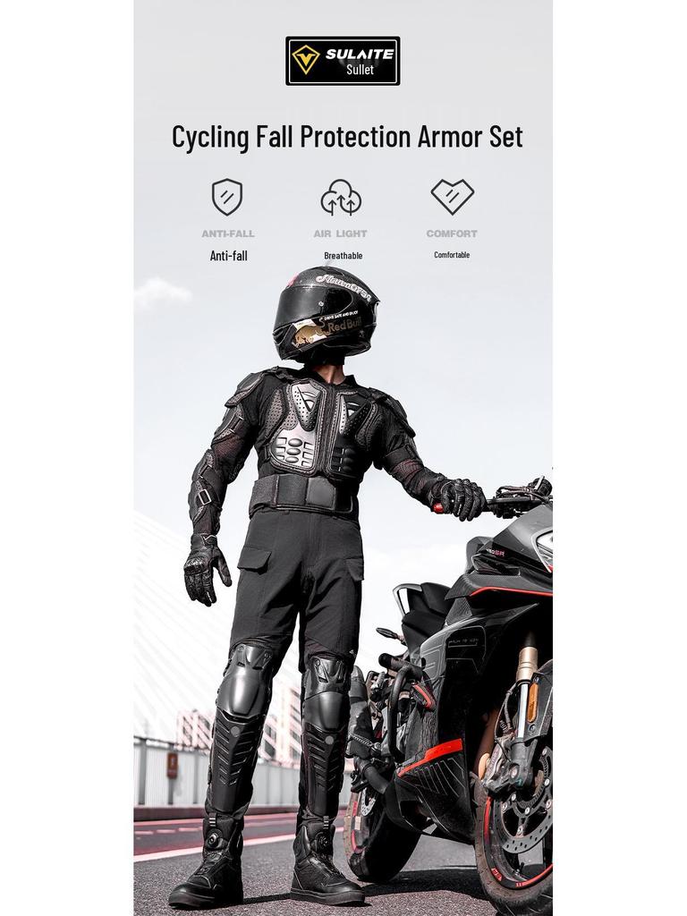 Speedlight Motorcycle Armor Set: Trail Rally Jacket & Knee Pads