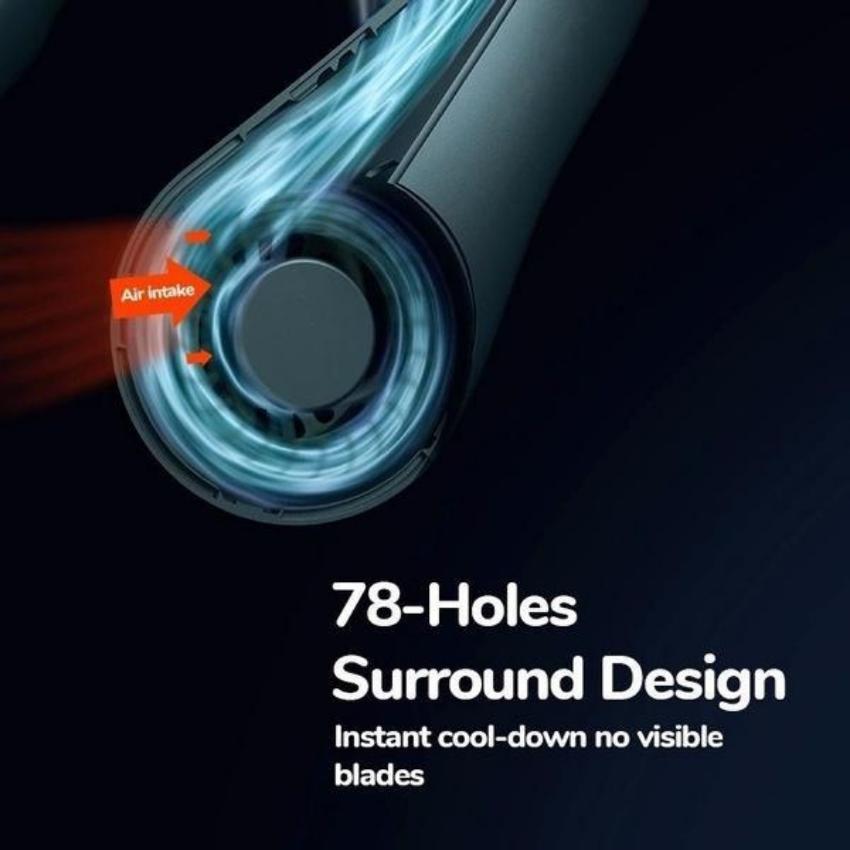 Lazy Person Hanging Neck Fan USB Charging Wearable Hanging Neck Fan USB Mini Necklace Fan Travel Indoor and Outdoor Sports Fan