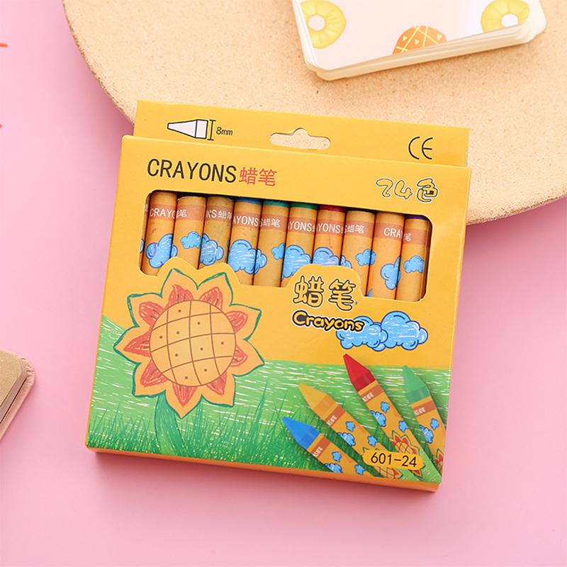 Sunflower 8 /12 /24 Colors Crayons Kids Colored Crayons School Supplies Prizes And Gifts