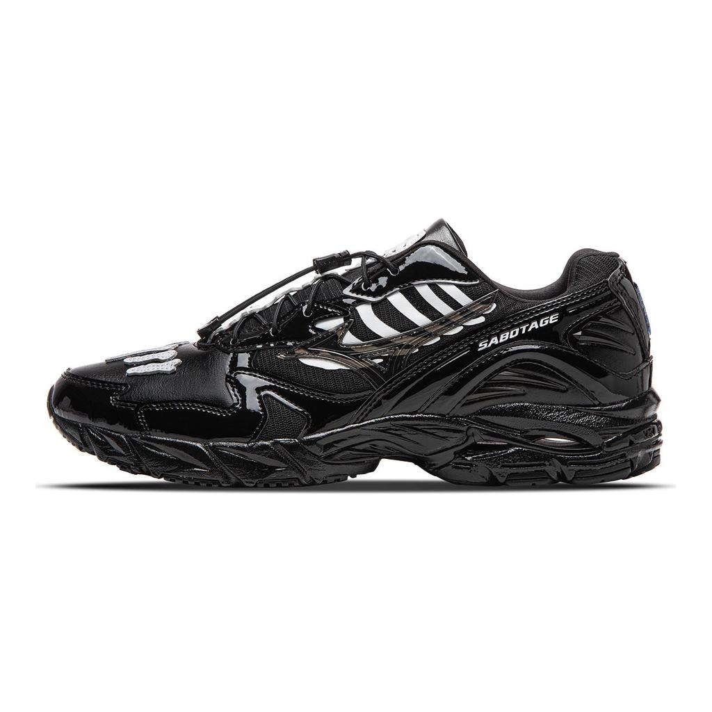 Mizuno SBTG X Wave Rider 10 Designer-Kollaboration Modetrend Stoßdämpfend Langlebig Low-Top Laufschuhe Unisex Laufschuhe Schwarz D1GD252601