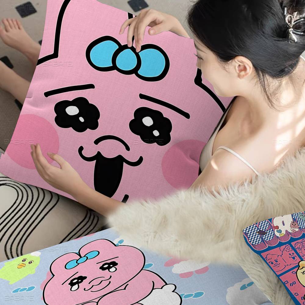 Cute O-Opanchu U-Usagi Personalized Pillow Dust Cover Bedroom Kids Party Decoration Pillowcase Birthday Children Gift