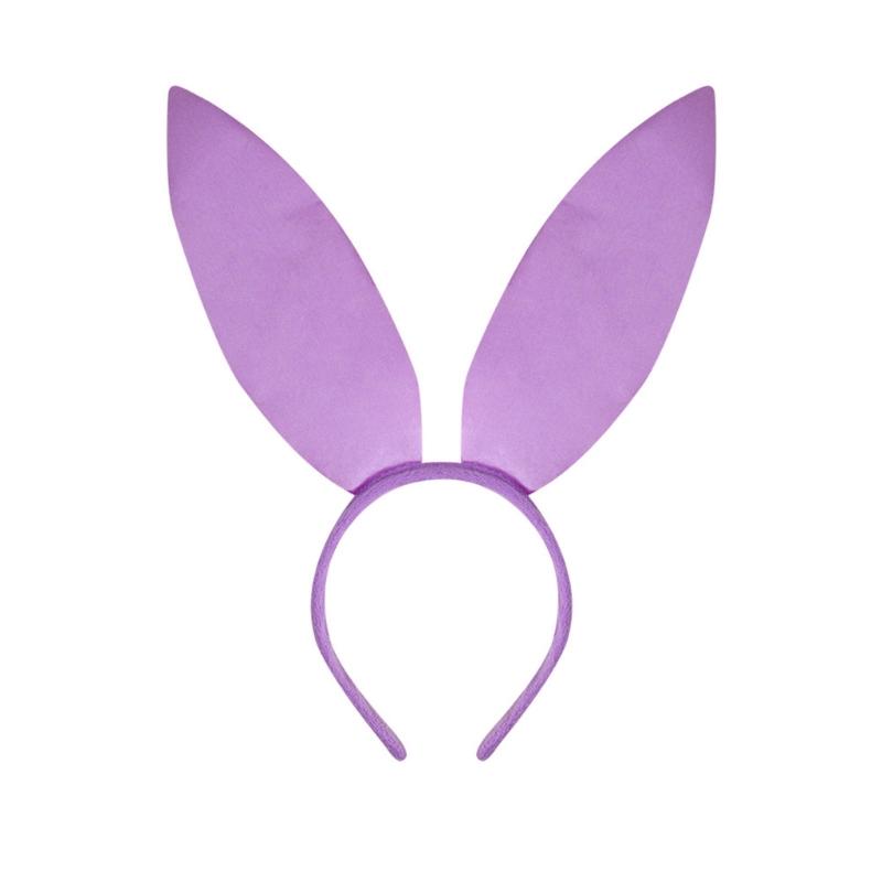 

Набор аксессуаров для костюма зайчика для женщин, 1/4 шт., ободок с кроличьими ушками, галстук-бабочка, воротник, манжеты, кроличий хвостик для пасхальной вечеринки