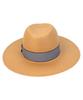 Yunibeosyeolkemiseuteuli Stripe Line Beige Long Fedora Summer Fedora