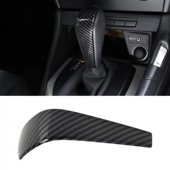Carbon Fiber Gear Shift Knob Trim Cover For BMW E90 E92 320I 328I 2007-2012