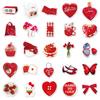 50pcs Red Ins Style Graffiti Stickers for Water Bottles, Phone Cases, Tablets - Fresh DIY Decoration