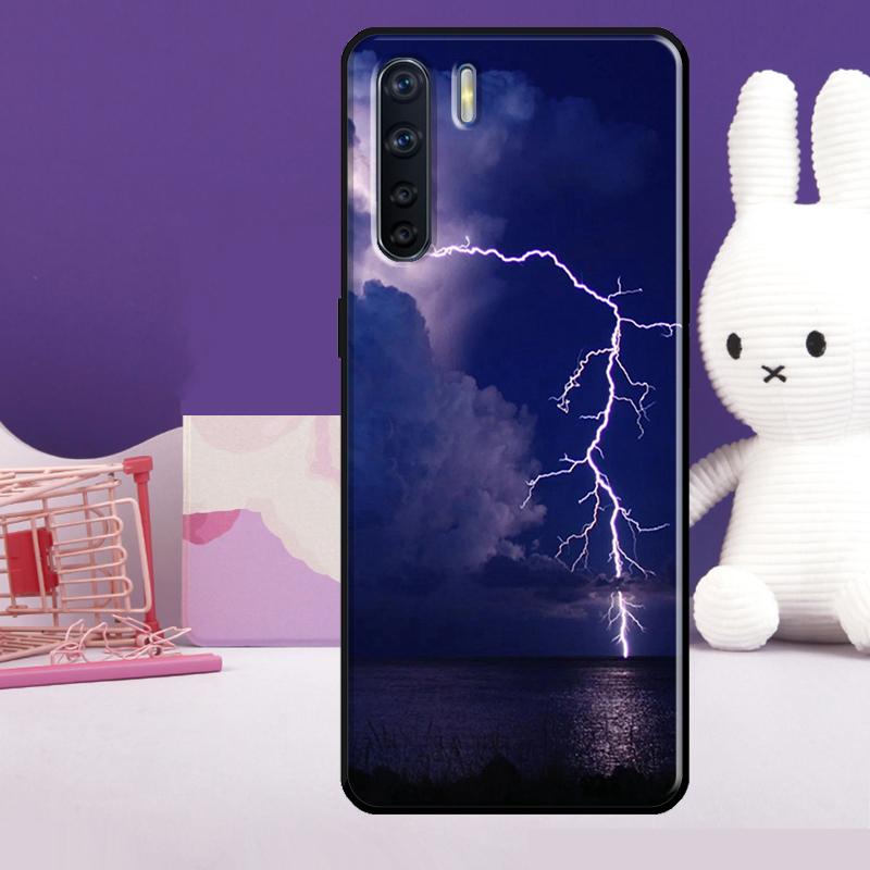 Sky Lightning Style Case For Oppo A54 A74 A94 A80 A60 A40 A18 A38 A58 A78 A98 A96 A76 A16 A15 A17 A57 A77 A5 Pro