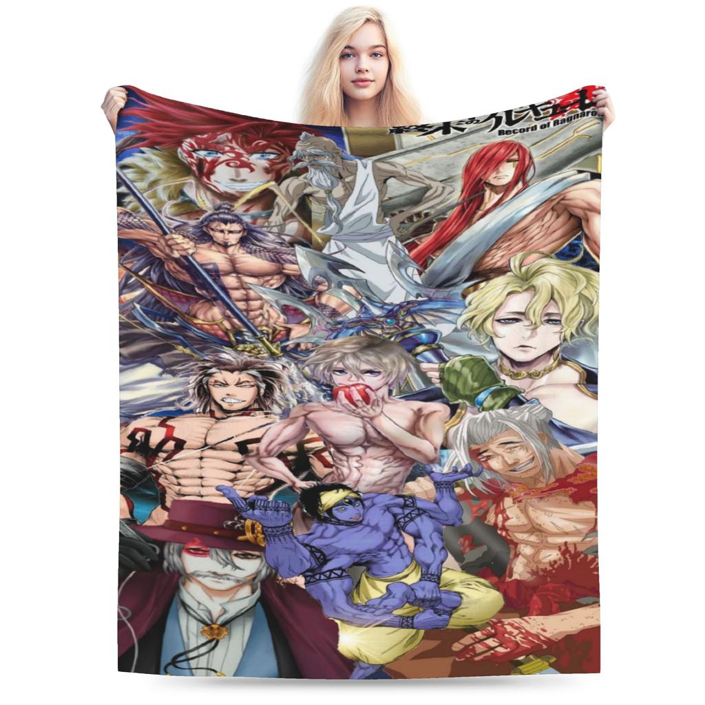 Anime Record Of Ragnarok Blankets Fleece  Cozy Ultra-Soft Throw Blanket for Sofa Plush Thin Quilt