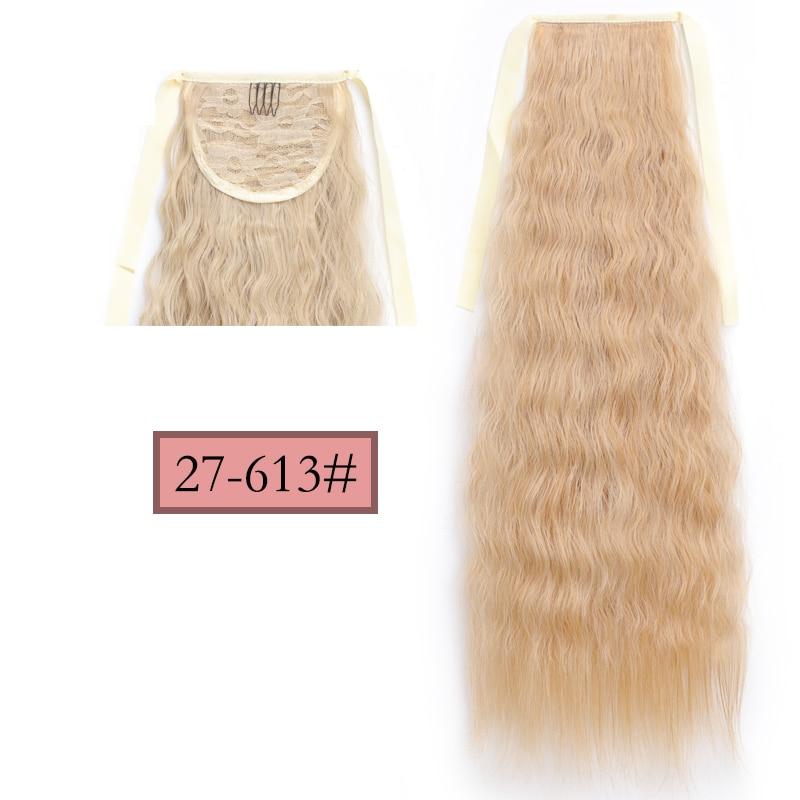 Long Tail Straight Hair Clip Wig Ponytail With Hair Clip, Synthetic Ponytail, Black, Brown, Headdress