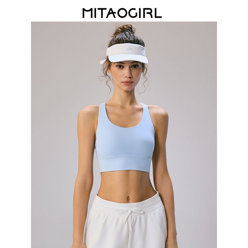 Mitaogirl Kendall Style Beauty Back Exercise Underwear Women's Outwear Bra Running Tops Fitness Yoga Wear Vest