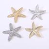 Retro French Alloy Starfish Brooch European and American Light Luxury Simple Gold Textured Ocean Series Corsage 2026