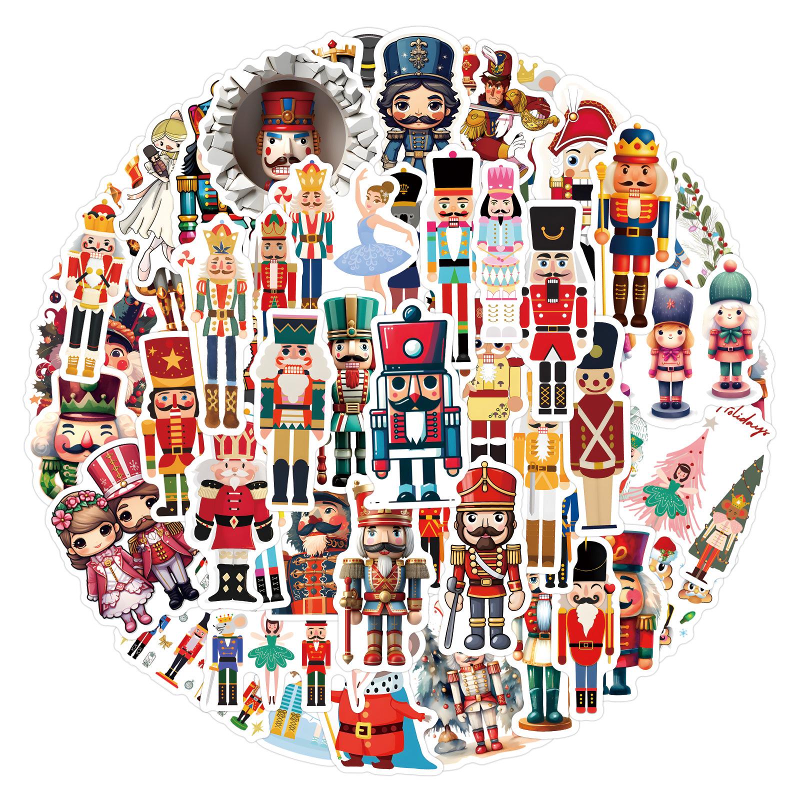 

55 New Nutcracker Graffiti Decals Decorative Notebook Skateboard Mobile Phone Do-It-Yourself Water-Repellent Stickers