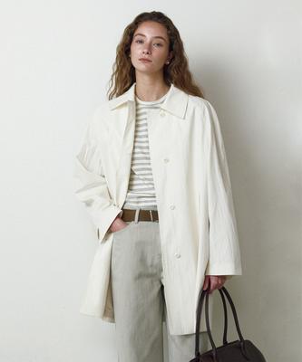 Renej Bey Trench Coat-Cream (2Colors)