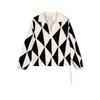 Less Women's Autumn Lapel Knit Pullover Sweater