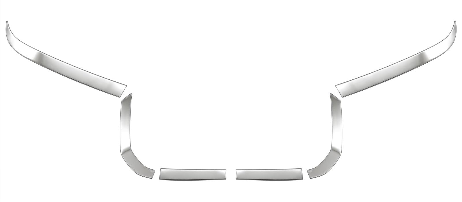 

BRIGHTZ DG5 Finish Stainless Steel Front Grille Mould WRV DG WR-V Ultra-Mirror (6-Piece Set) [GRI-COV-M-131]