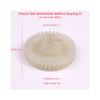 BSR34 Sunroof Drive Motor Cog Pinion Repair Gear 38 Teeth for Citroen C3 FC Toyota Avensis T22 Corona T21 Opel Zafira A 