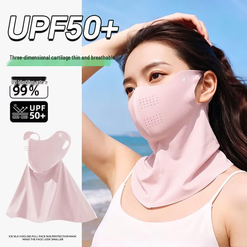 Women s Ice Silk Sun Protection Half-Face Mask