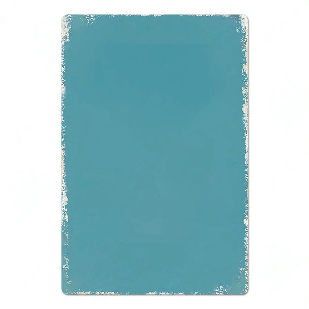 DIY Blank Base Plate Vintage Tin Signs Plaque Metal Wall Art Decor Plate for Home Bar Pub Coffee Shop