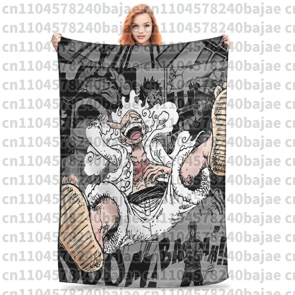 Luffy one piece Throw Blanket for Couch Fuzzy Soft Plush Blanket 50x60 Inches Multi-size Bedspread for All Seasons