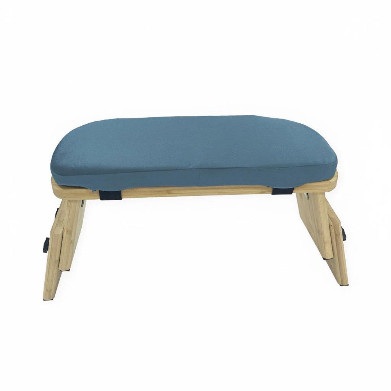 

Portable Meditation Stool with Pad Sturdy & Stable Ergonomic Kneeling Bench Bamboo Meditation Stool with Pad for Prayer