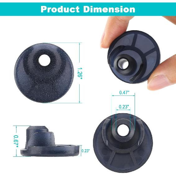 Beautyflier Mixer Bottom Foots for KitchenAid Tilt Head Stand Mixer KSM150 KSM152 KSM154 KSM155 KSM158 KSM160, Sturdy and Durable TPU Replacement