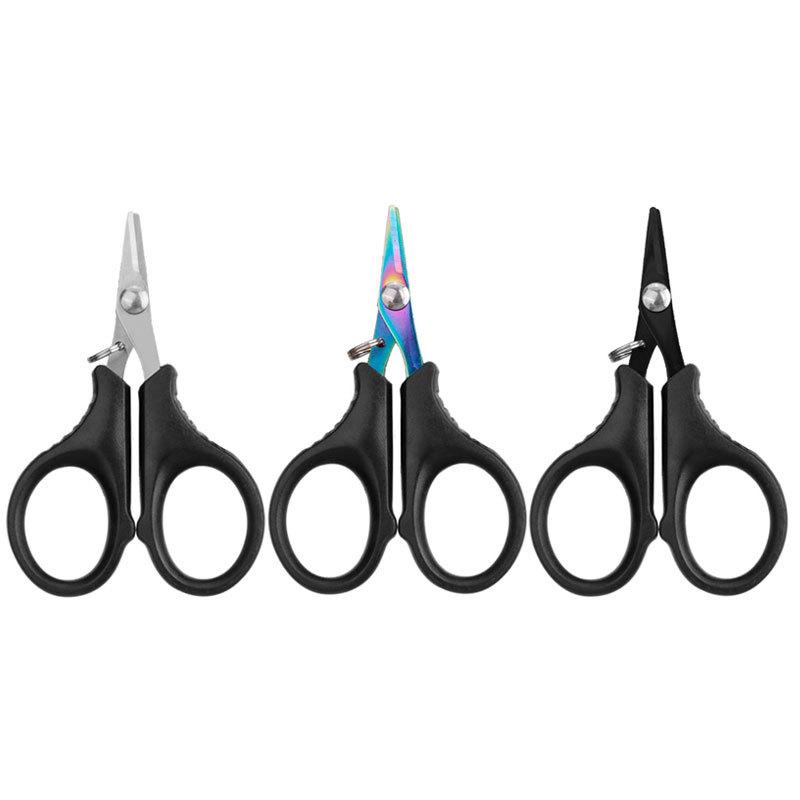 Stainless Steel Multifunctional Fishing Line & Lure Cutter, Small Serrated Scissors for Dyneema PE and Outdoor Use