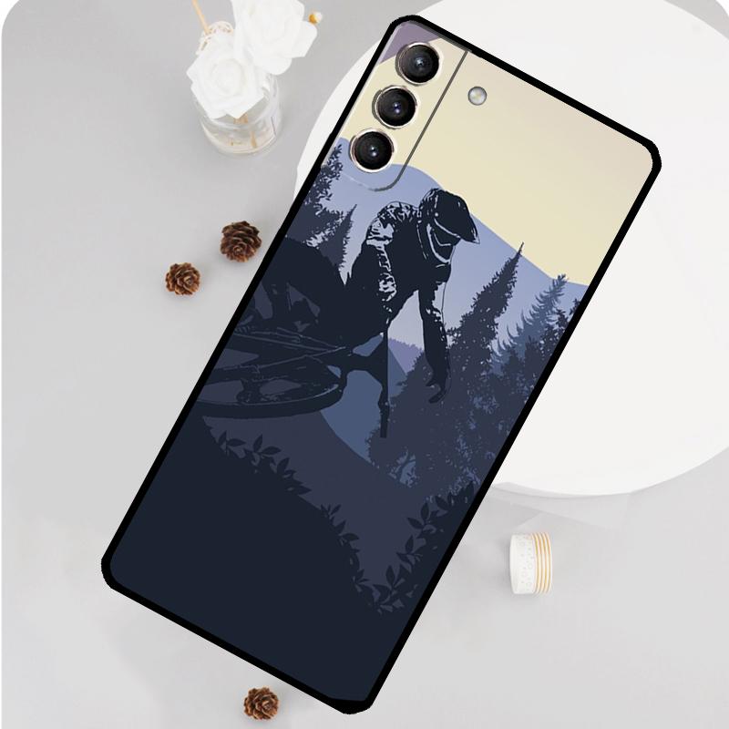 

Mountain Bike Bicycle MTB Phone Case For Samsung Galaxy S26 S23 Ultra S20 S21 S22 S24 S25 Plus S10 S25 FE Funda Cover For Galaxy S10