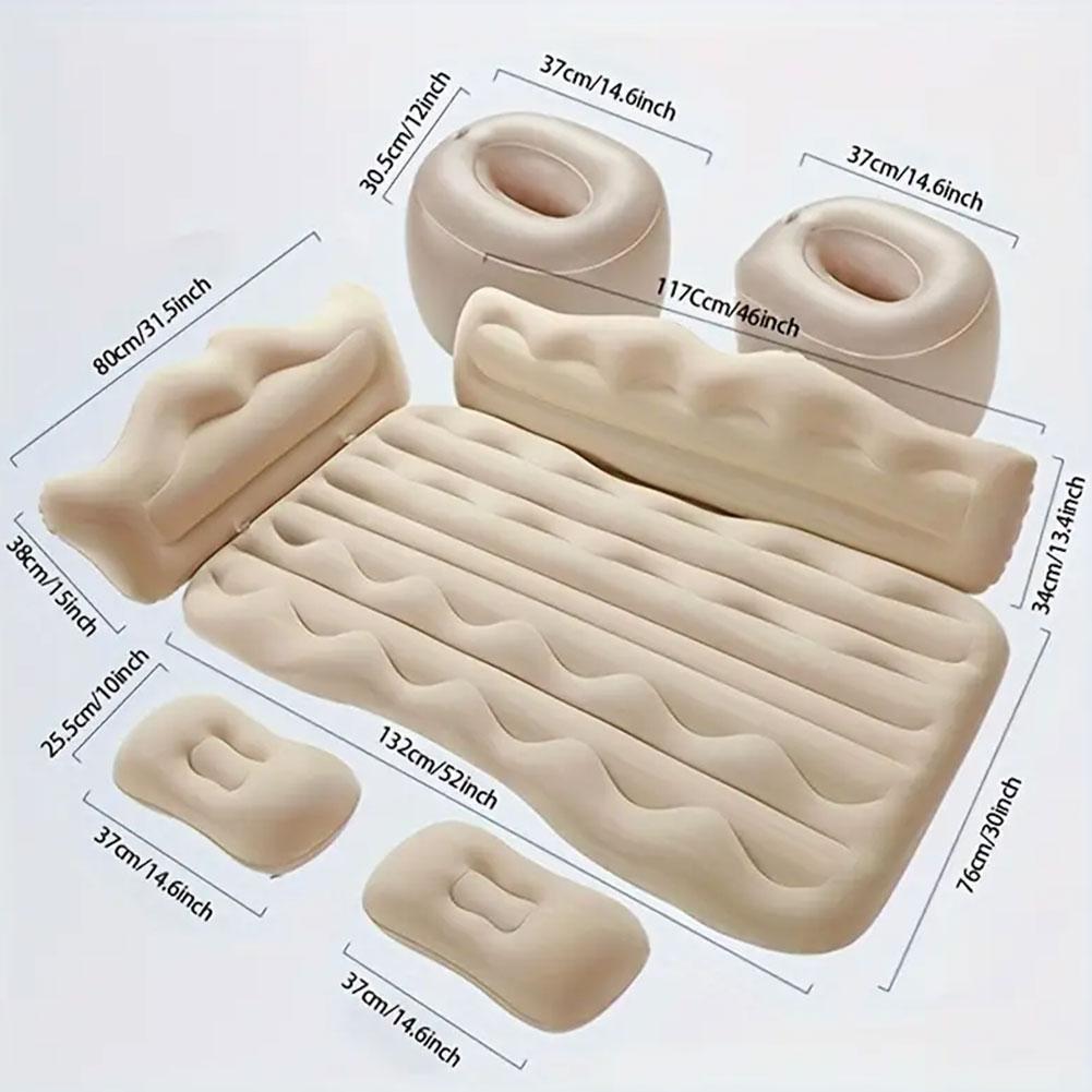 174*126cm Portable Car Travel Inflatable Bed Outdoor Travel Camping Mattress Car Rear Foldable Air Mattress Accesorios Para Auto