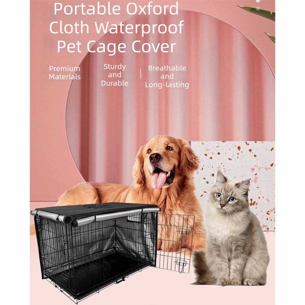Waterproof Pet Kennel Cover Thickened Warm Rainproof Case Dog Cage Cover Sun Protection