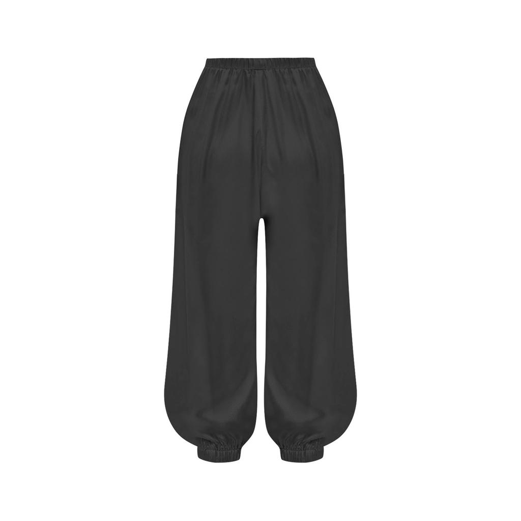 Dětská Kung Fu uniforma Oblečení pro bojová umění pro chlapce dívky Sada Tai Chi Wing Chun Elastický pas Jednobarevné kalhoty na vystoupení