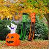 1Halloween Weathervane Spooky Wind Indicator Polyester Windsock Flag Lightweight Hanging Ornament For Outdoor Yard Lawn Porch