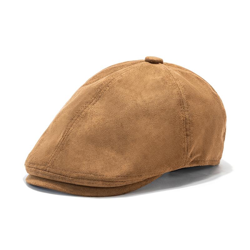 

Классическая кепка Осень-Зима Кепка с козырьком Замшевая кепка с козырьком Винтажный берет Кепка художника хаки