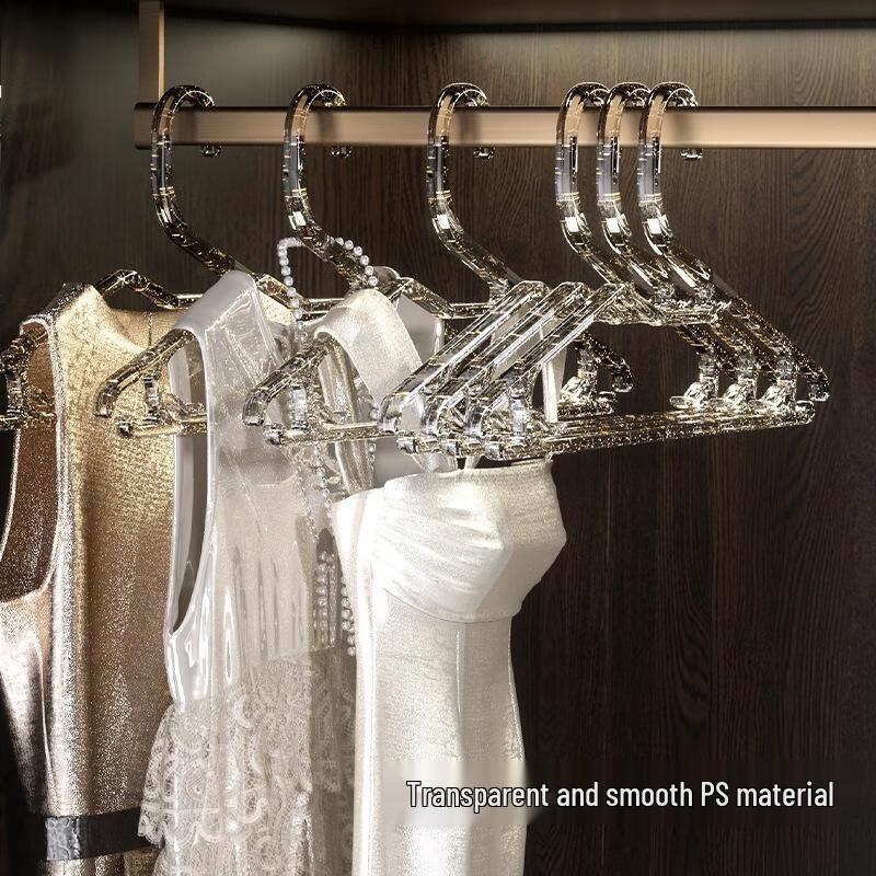 JINGRX Non-Slip Transparent Hangers