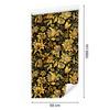 Golden Hibiscus Ochre Wallpaper, Fine Detail for Living Room and Bedroom 50x1000