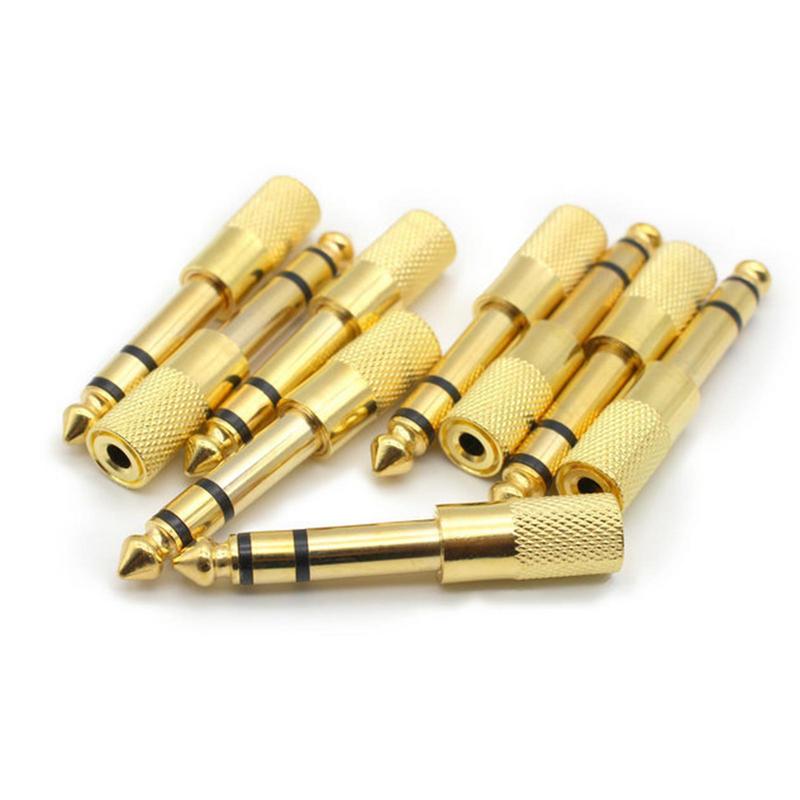 6.35mm To 3.5mm Jack Adapter Connector Headphone Amplifier Audio Adapter Microphone Speaker Guitar 6.35 To 3.5 Jack Plug