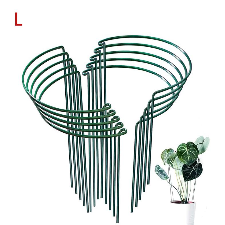

10 шт. кольев для растений, кольев для поддержки растений, опор для растений, клеток для пионов, садовых кольев, клеток для уличных комнатных растений L