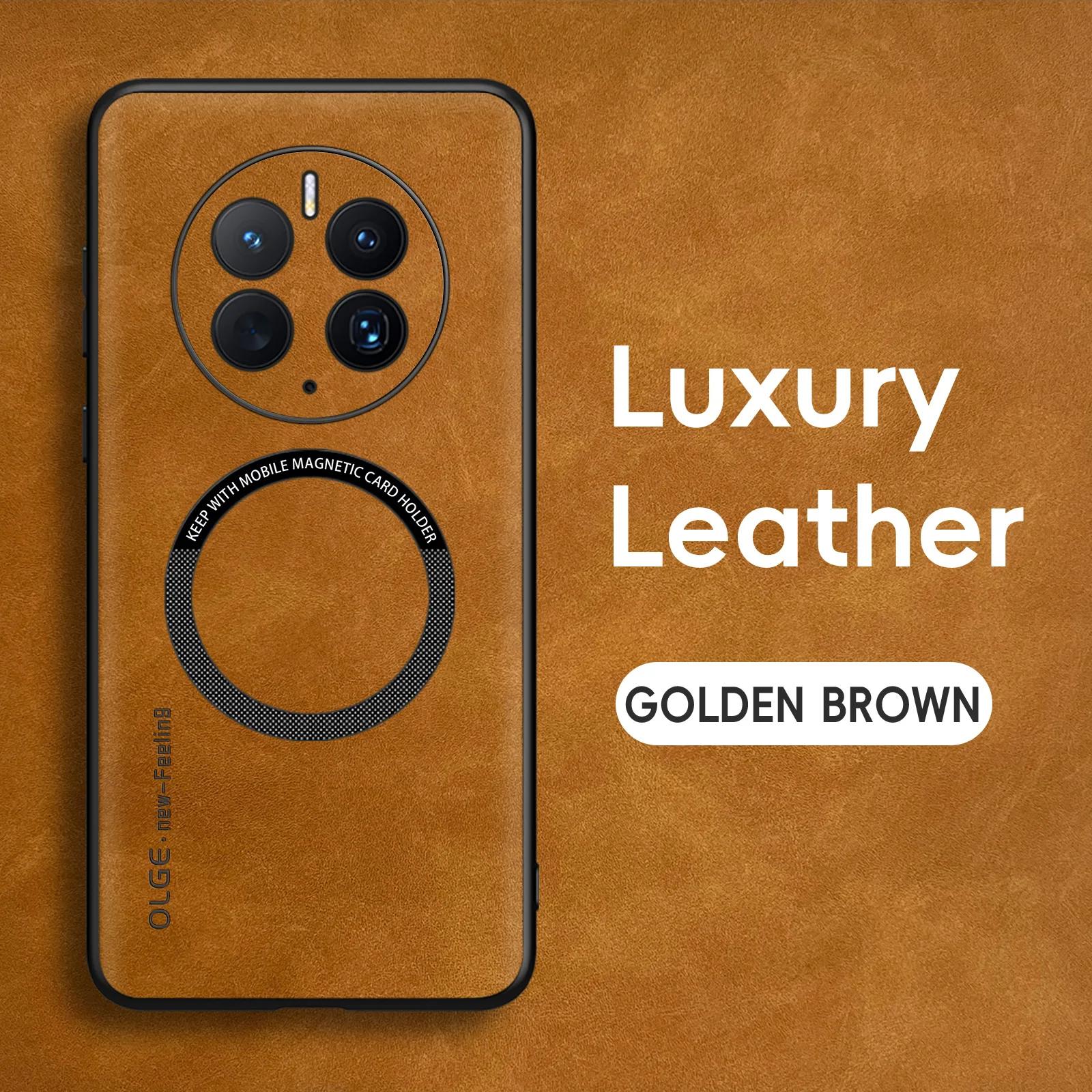 

Магнитный Ретро Кожаный Мягкий Чехол Для Huawei Mate 50 Pro Mate50 Pro Беспроводная Зарядка Чехол-Крышка для Телефона For Mate 50 Pro