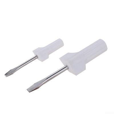 Durable Screwdriver Flathead For Singer Plastic+metal White