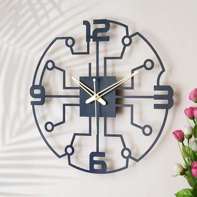 Morden Metal Analog Wall Clock for Living Room Bedroom Office Kitchen Stylish Wall Clock for Home and Hall Designer Big Size Modern