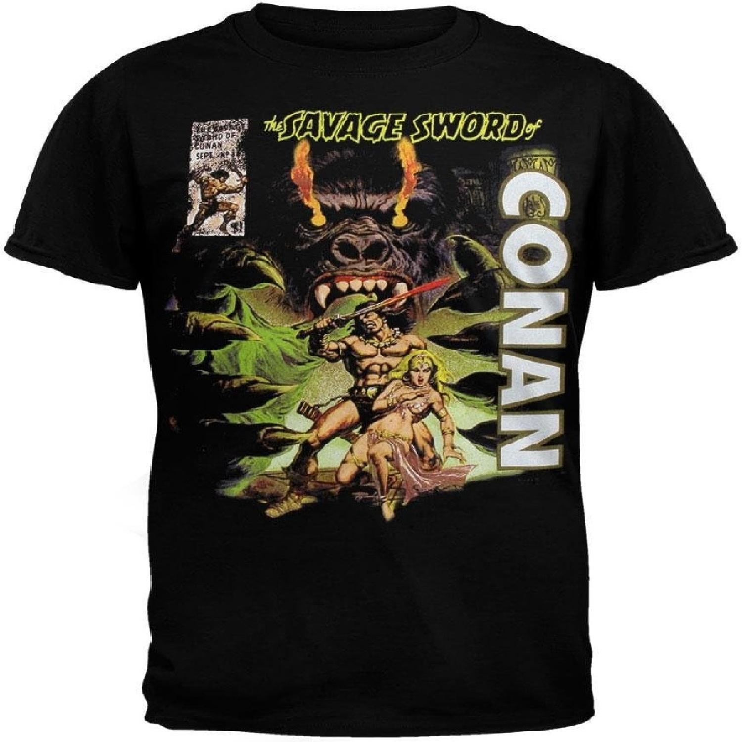 

Conan The Barbarian - Mens Savage Sword Soft T-Shirt Black XXXXXL чёрный