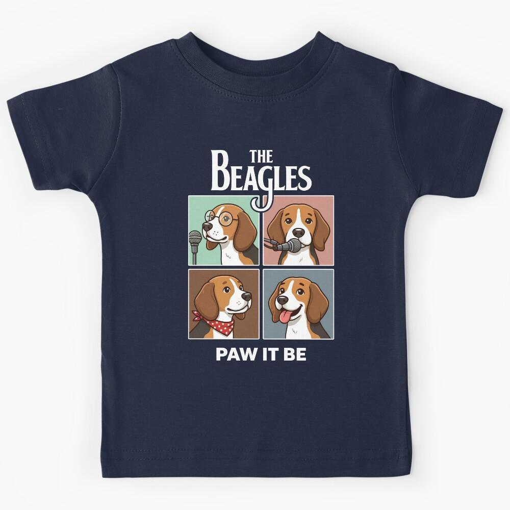 The Beagles Paw It Be | Funny Dog Music Parody Kids T-Shirt 130