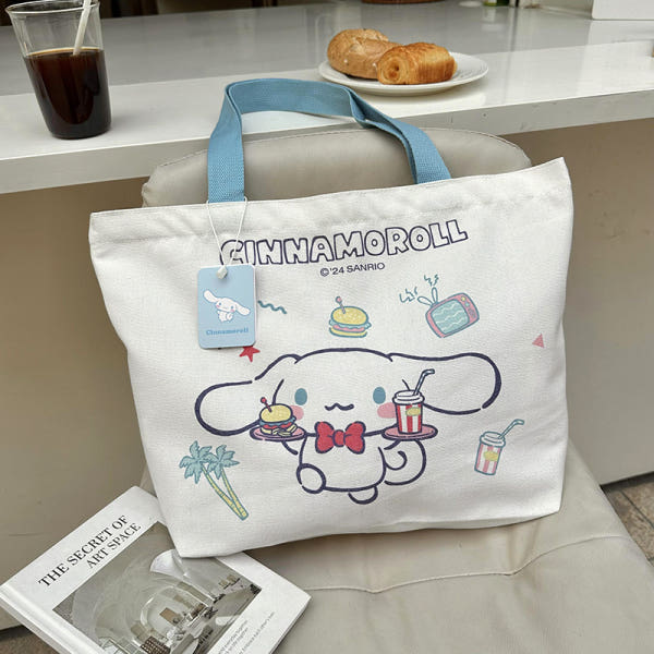

Sanrio Eco Bag Shoulder Bag Knit Bag Secondary Bag Cinnamoroll Kuromi Melody Cinnamoroll