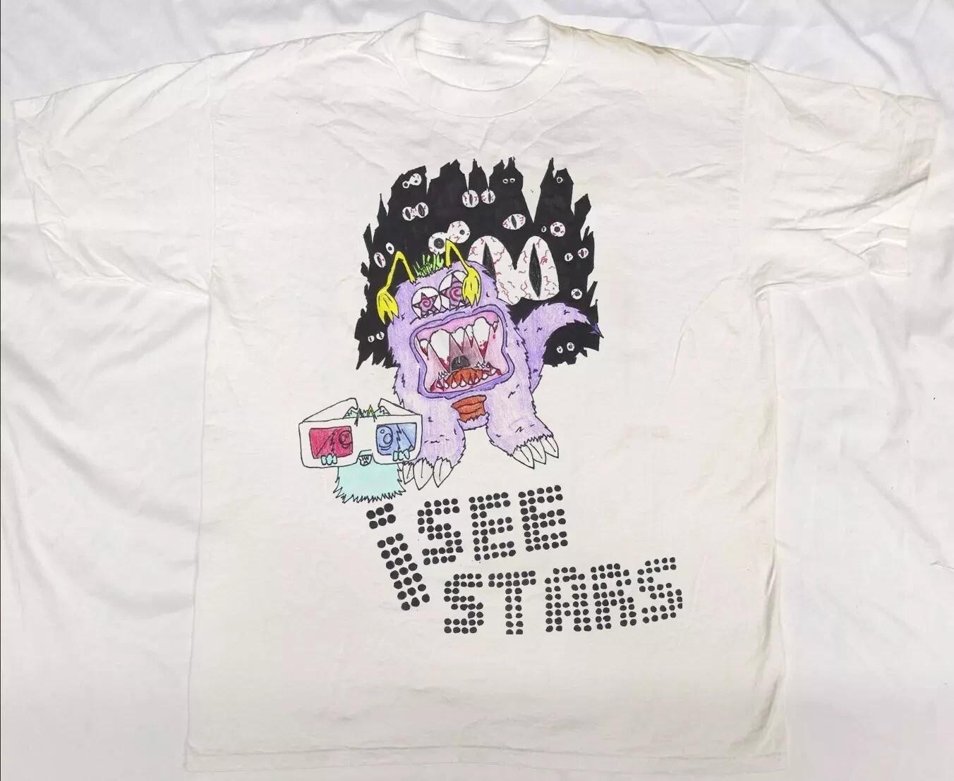 i SEE STARS Band Collection Gift for Fans S to 5XL White T-shirt L