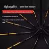 24-Rib Compact Automatic Umbrella for Women - Dual Sun & Rain Protection, Sturdy Mini Design with Copper Black Coating
