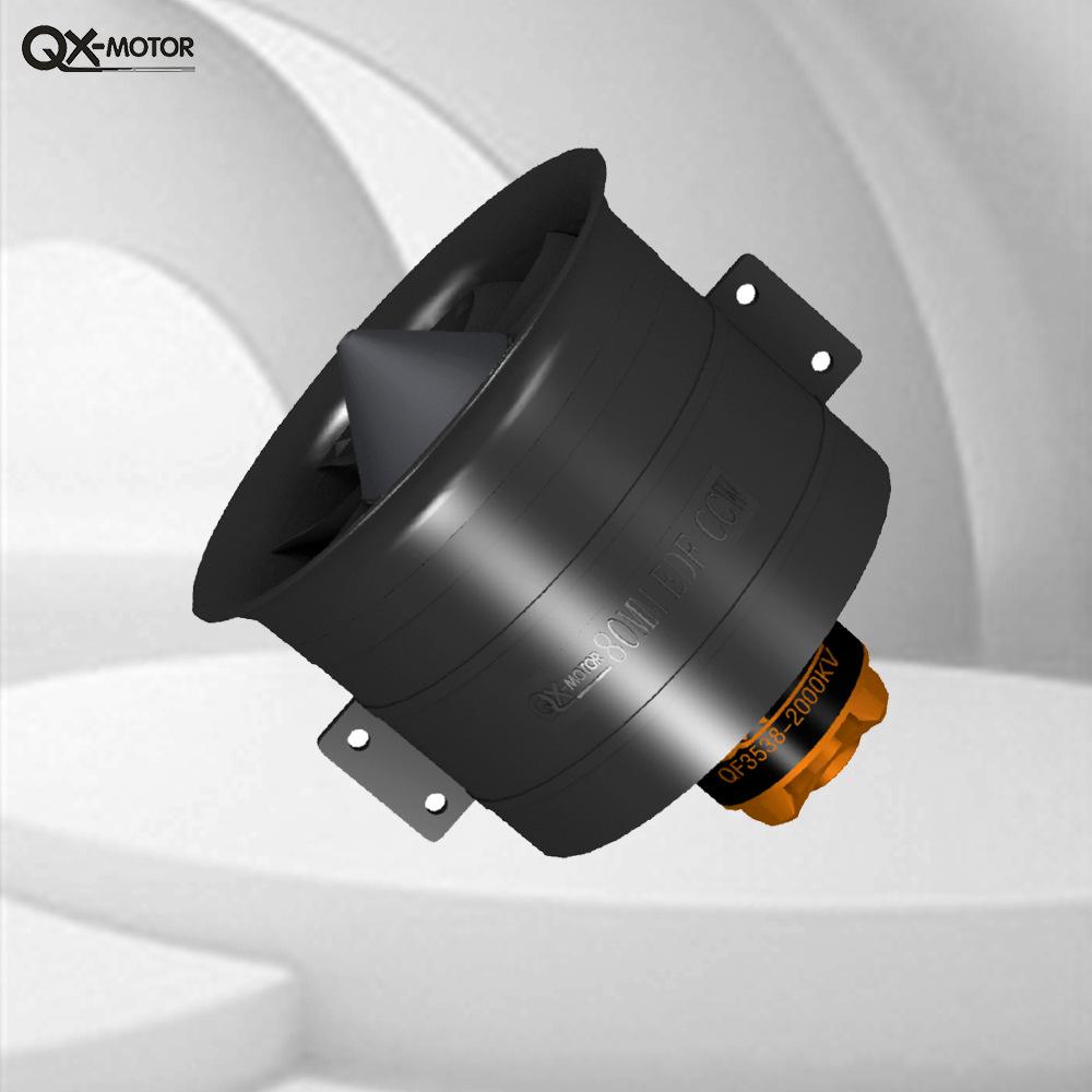 Qunxi 80mm CW/CCW 12-Blade 6S Motor for Model Airplanes